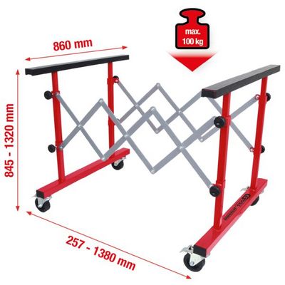 Pārvietošanas ratiņi, Kravas uztveršanas mehānisms KS TOOLS 500.8100