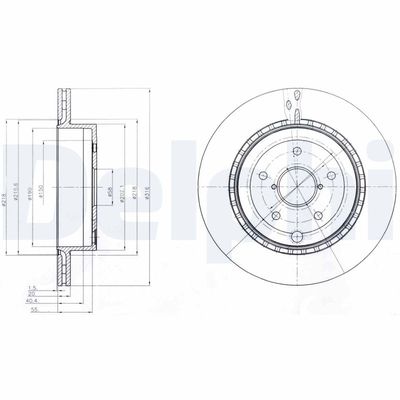 Bremžu diski DELPHI BG4287
