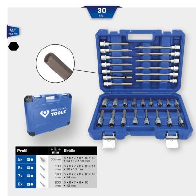 Muciņatslēgu komplekts KS TOOLS BT022030