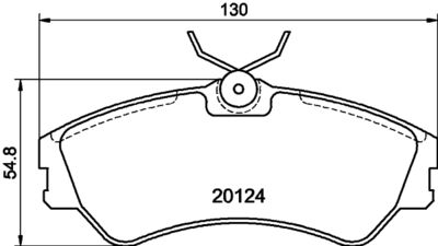 Комплект тормозных колодок, дисковый тормоз HELLA PAGID 8DB 355 017-881