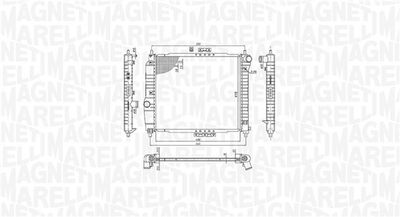 Радиатор, охлаждение двигателя MAGNETI MARELLI 350213891000