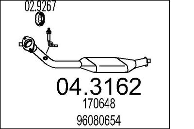 Катализатор MTS 04.3162