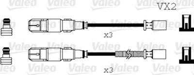 Augstsprieguma vadu komplekts VALEO 346071
