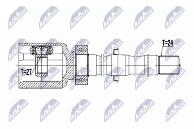 Šarnīru komplekts, Piedziņas vārpsta NTY NPW-TY-036