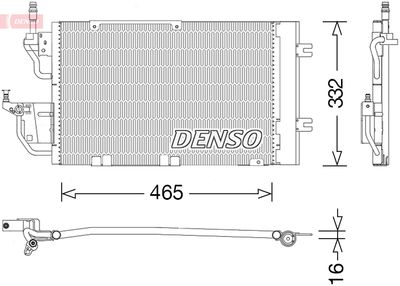 Конденсатор, кондиционер DENSO DCN20037