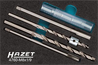 Vītņgriešanas instrumentu komplekts, Kvēlsvece HAZET 4760-M8X1/9