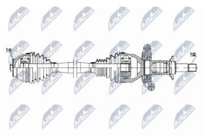Приводной вал NTY NPW-BM-183
