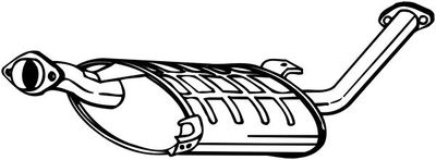 Средний глушитель выхлопных газов BOSAL 145-001