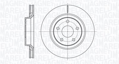 Тормозной диск MAGNETI MARELLI 361302040824