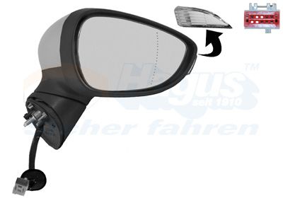 Ārējais atpakaļskata spogulis VAN WEZEL 1808818