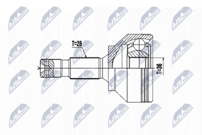 Шарнирный комплект, приводной вал NTY NPZ-PE-033