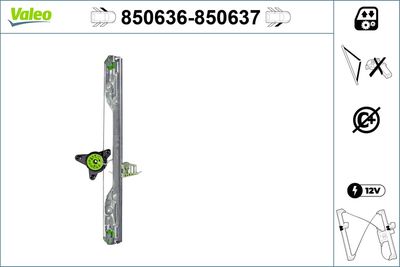 Стеклоподъемник VALEO 850636