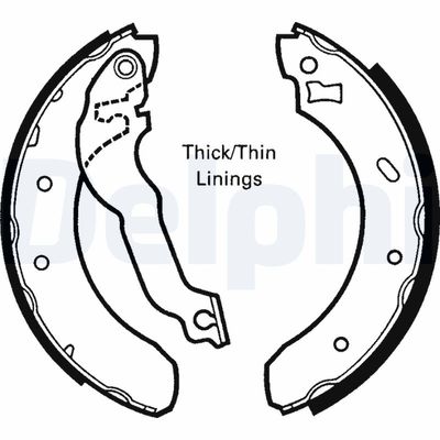 Комплект тормозных колодок DELPHI LS1618