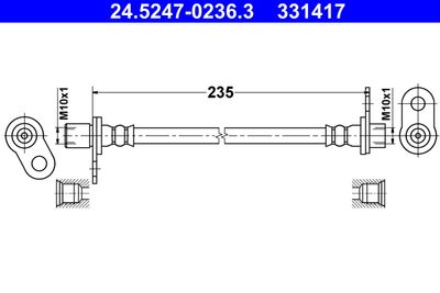 Тормозной шланг ATE 24.5247-0236.3