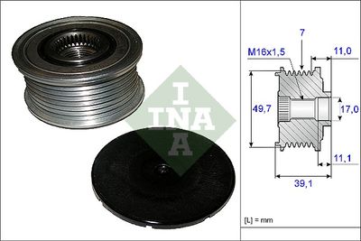 Механизм свободного хода генератора Schaeffler INA 535 0084 10
