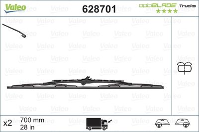 Stikla tīrītāja slotiņa VALEO 628701