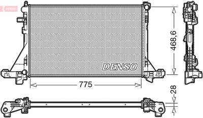 Radiators, Motora dzesēšanas sistēma DENSO DRM23093