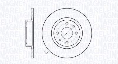 Тормозной диск MAGNETI MARELLI 361302040167