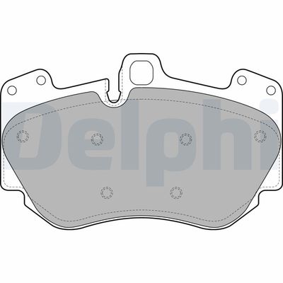 Комплект тормозных колодок, дисковый тормоз DELPHI LP2120