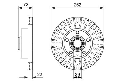 Bremžu diski BOSCH 0 986 478 307