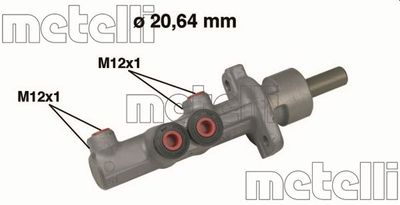 Главный тормозной цилиндр METELLI 05-0493