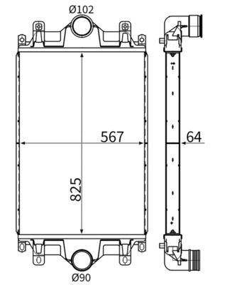 Интеркулер MAHLE CI756000S