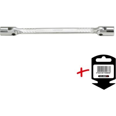 Divpusējā uzgriežņu atslēga ar šarnīru KS TOOLS 517.0302-E