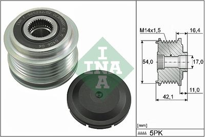 Механизм свободного хода генератора Schaeffler INA 535 0286 10