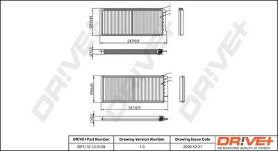 Фильтр, воздух во внутренном пространстве Dr!ve+ DP1110.12.0139