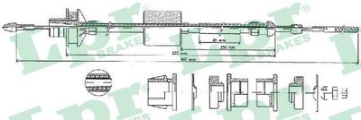 Трос, управление сцеплением LPR C0022C