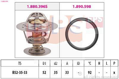 Термостат, охлаждающая жидкость EPS 1.880.396