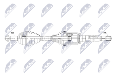Piedziņas vārpsta NTY NPW-LR-049
