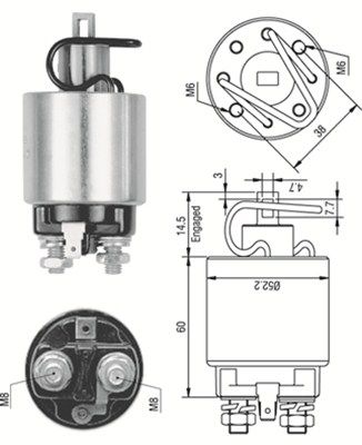 Ievilcējrelejs, Starteris MAGNETI MARELLI 940113050242