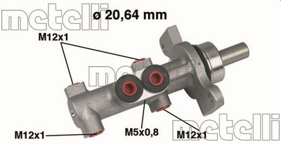 Главный тормозной цилиндр METELLI 05-0422