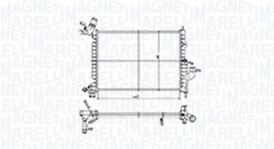 Radiators, Motora dzesēšanas sistēma MAGNETI MARELLI 350213184500