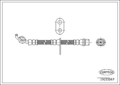 Тормозной шланг CORTECO 19033067