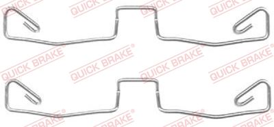 QUICK BRAKE 1091633 Piederumu komplekts, Disku