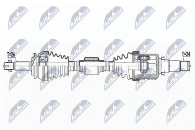 Piedziņas vārpsta NTY NPW-TY-157