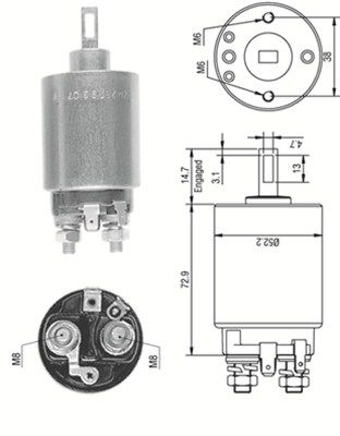 Ievilcējrelejs, Starteris MAGNETI MARELLI 940113050282