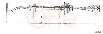 Тросик газа COFLE 10.090