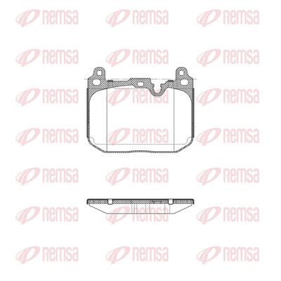 Bremžu uzliku kompl., Disku bremzes REMSA 1491.20