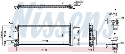 Конденсатор, кондиционер NISSENS 941347