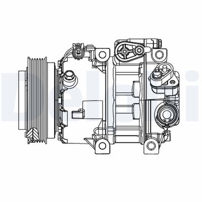 Компрессор, кондиционер DELPHI CS20415