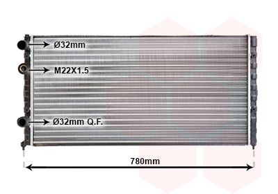 Radiators, Motora dzesēšanas sistēma VAN WEZEL 58002122