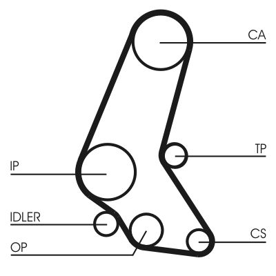 Zobsiksnas komplekts CONTINENTAL CTAM CT748K4