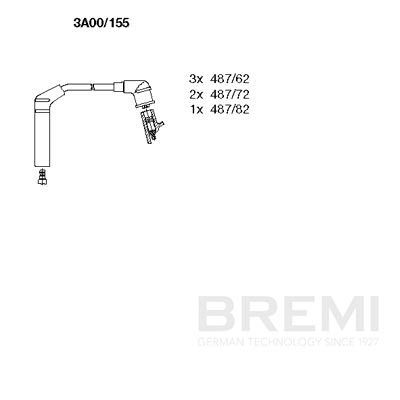 Augstsprieguma vadu komplekts BREMI 3A00/155