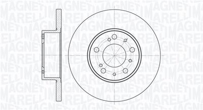 Тормозной диск MAGNETI MARELLI 361302040213