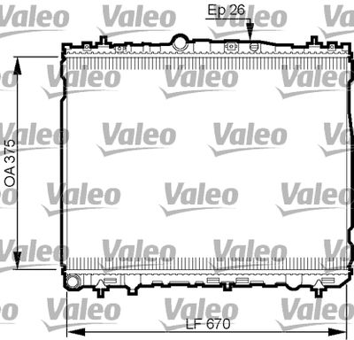 Radiators, Motora dzesēšanas sistēma VALEO 735514