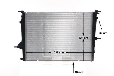 Радиатор, охлаждение двигателя MAHLE CR 1197 000S
