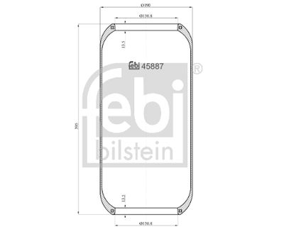 Pneimoatsperes spilvens, Pneimopiekare FEBI BILSTEIN 45887